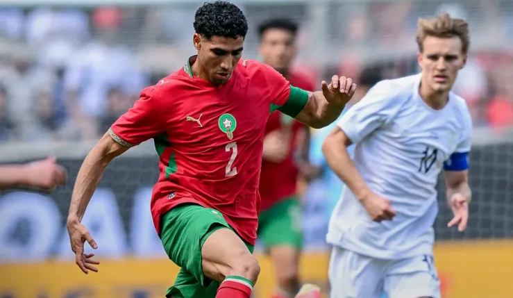 Alt= Mondial 2026 le Maroc fait match nul face à la Norvège (1-1).