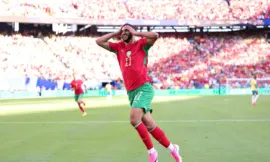alt= Maroc Haïti score mi temps