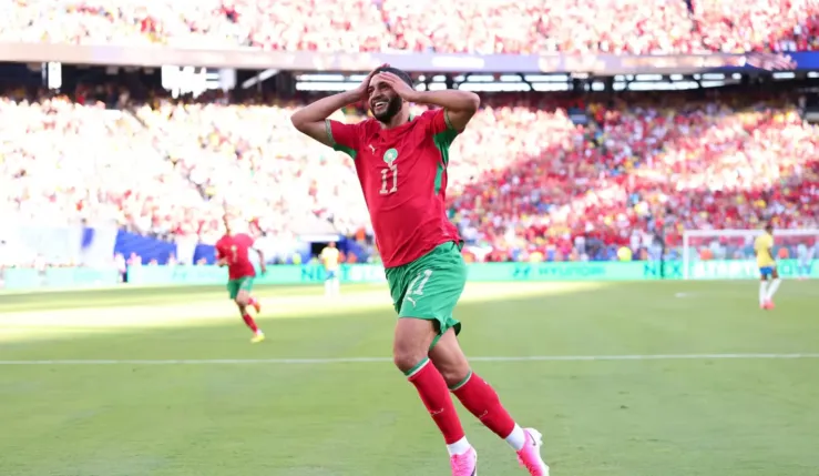alt= Maroc Haïti score mi temps