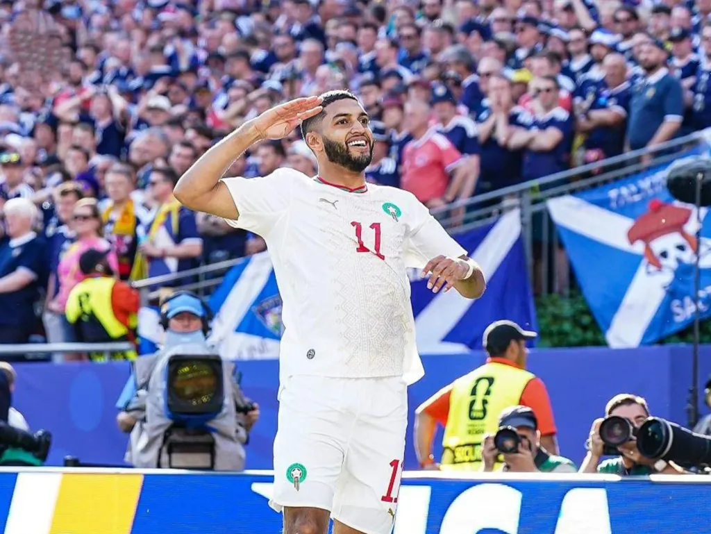 alt= Maroc Écosse score mi temps