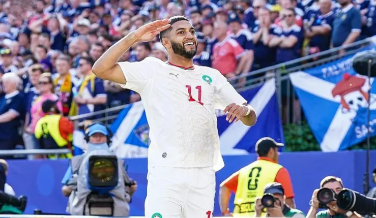 alt= Maroc Écosse score mi temps