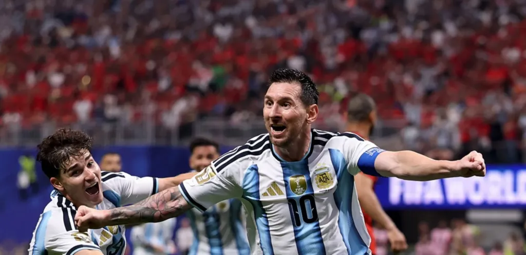 alt= L'Égypte éliminée par l’Argentine en huitième de finale de la Coupe du monde (3-2) après un scénario cruel. 