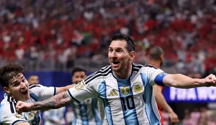 alt= Messi prend sa retraite internationale.