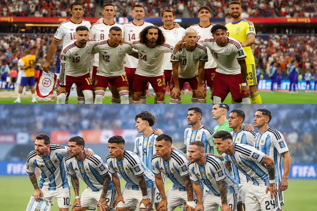 alt= Espagne - Argentine Mondial 2026 : découvrez les parcours, les enjeux et les chiffres clés avant la finale de la Coupe du monde.