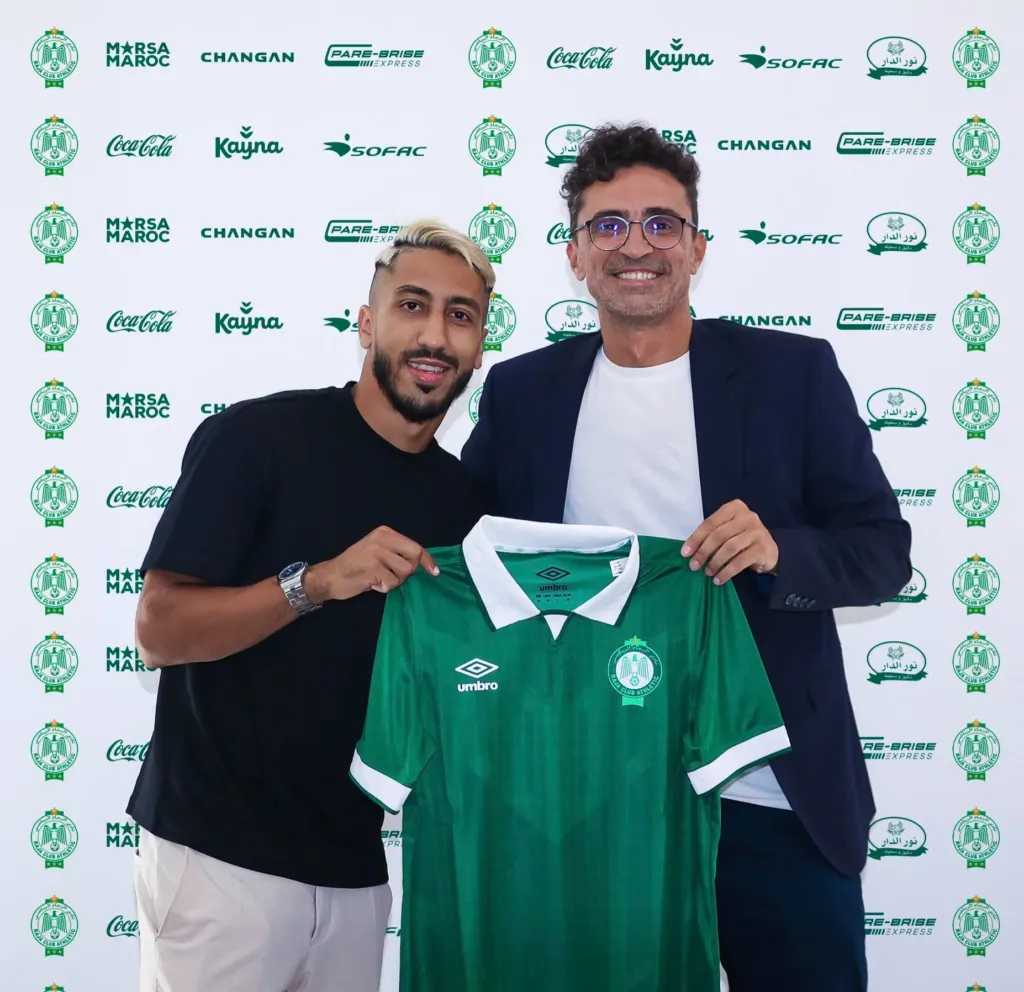 alt= Issac Zidani et Chamseddine Knaidil au Raja