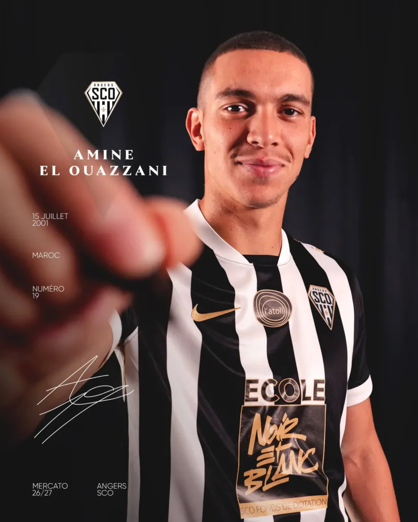 alt= Amine El Ouazzani prêté à Angers SCO