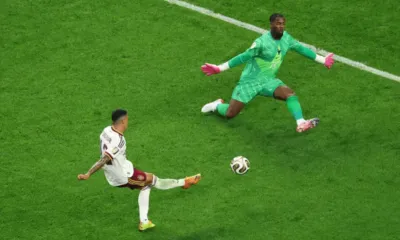 Alt= L'Espagne élimine la France de la Coupe du monde 2026 (2-0).