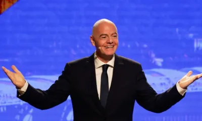 alt= Infantino veut vendre une part des droits de la FIFA/ L'UEFA s'oppose.