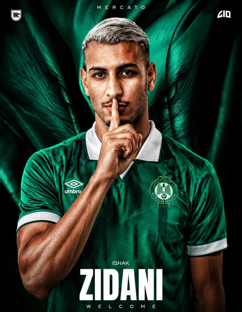 alt= Issac Zidani et Chamseddine Knaidil au Raja