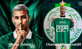 alt= Issac Zidani et Chamseddine Knaidil au Raja
