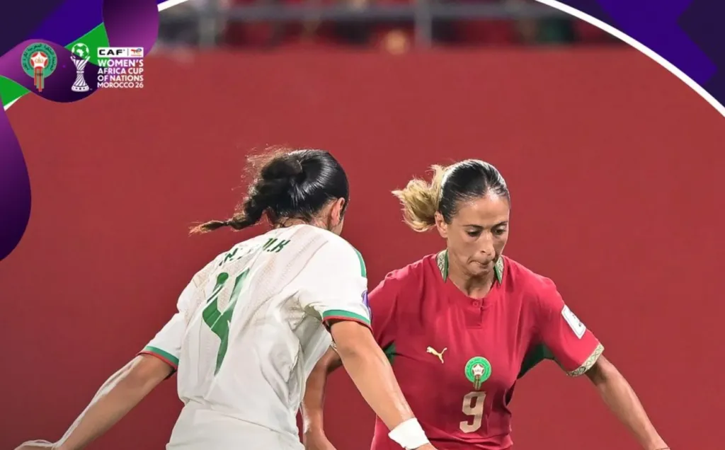 Alt= le Maroc bat l'Algérie et se qualifie en quart de finale