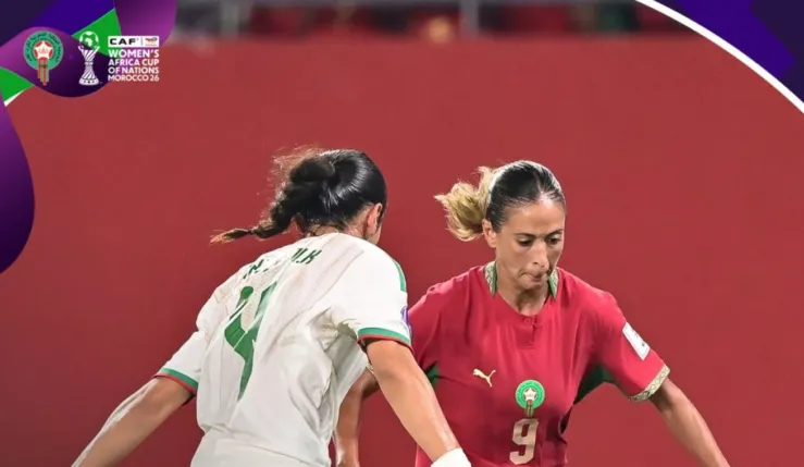 Alt= le Maroc bat l'Algérie et se qualifie en quart de finale
