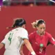 Alt= le Maroc bat l'Algérie et se qualifie en quart de finale