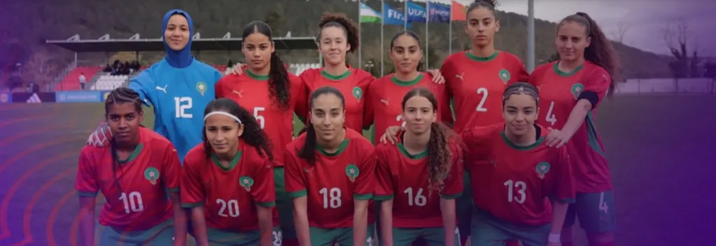 alt= tournoi UNAF U17 féminin les Lioncelles de l'Atlas préparen le Mondial 2026