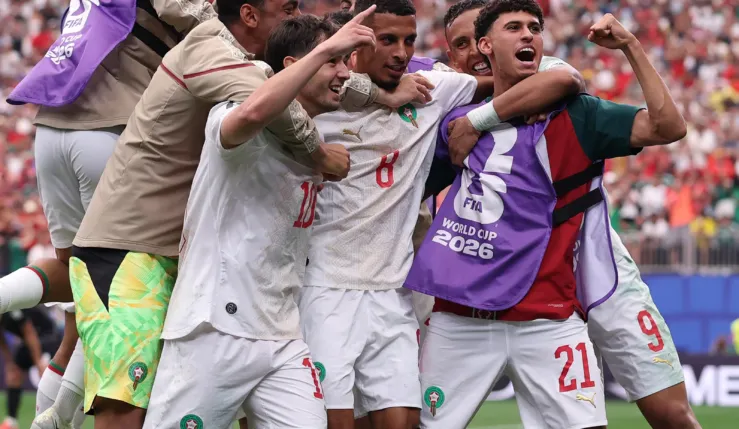 alt= Maroc Canada Coupe du monde 2026, le doublé décisif d’Ounahi et un but de Rahimi.