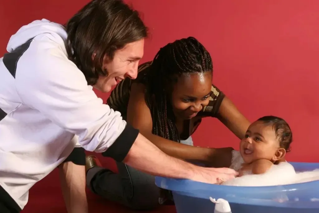 alt= Messi et la photo avec bébé Yamal