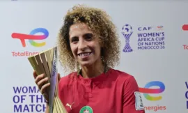 alt= Sanaa Mssoudy MVP du match Maroc Algérie
