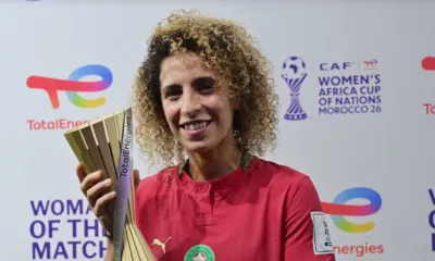 alt= Sanaa Mssoudy MVP du match Maroc Algérie