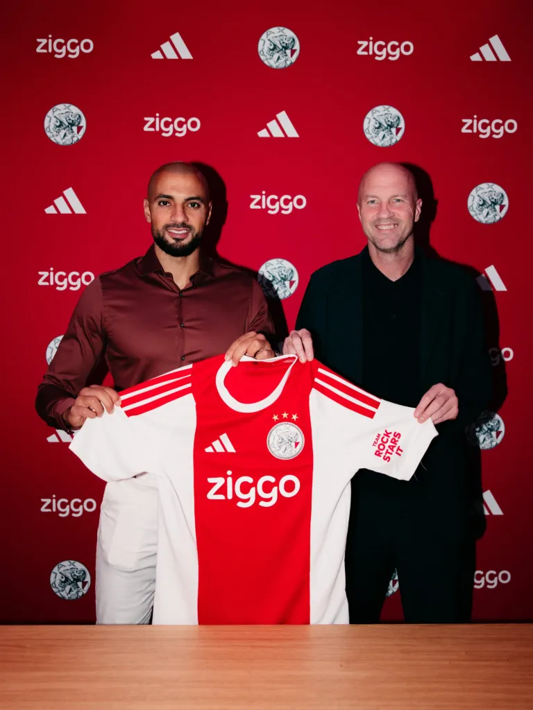 Alt= Sofyan Amrabat à l’Ajax : le Marocain signe jusqu’en 2028.