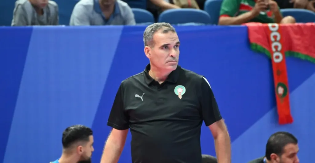 alt= Hicham Dguig réagit au tirage au sort de la CAN futsal.