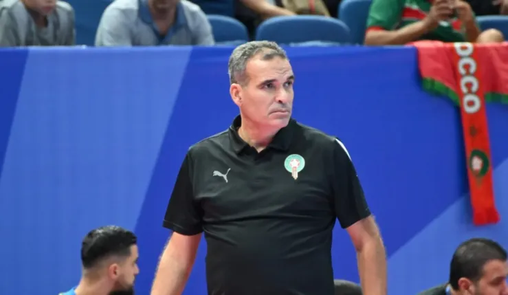 alt= Hicham Dguig réagit au tirage au sort de la CAN futsal.