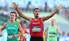 alt=Imad Bouchajda champion du monde du 800 m U20