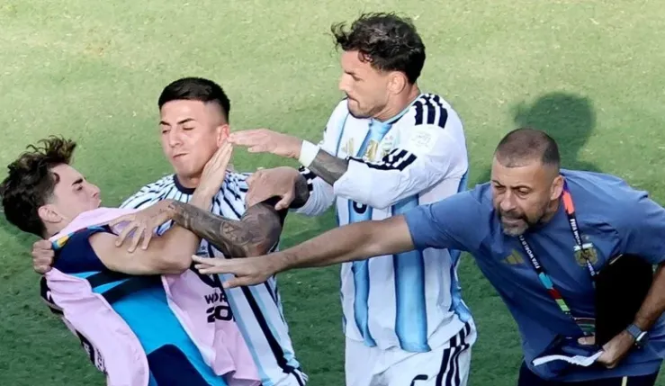 Alt= sanctions contre l’Argentine après la finale du Mondial 2026 : Paredes suspendu 10 matchs