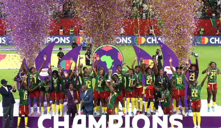 Alt= Cameroun champion d’Afrique féminin.