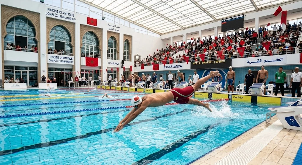 alt= crise à la Fédération Royale Marocaine de Natation.