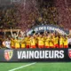 Alt= Le RC Lens remporte le Trophée des Champions face au PSG