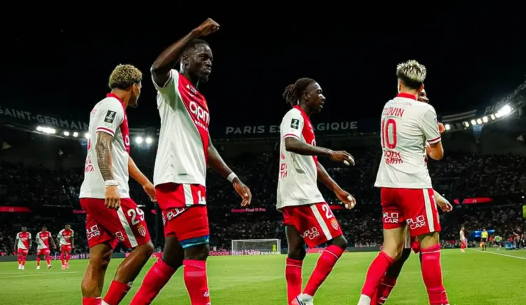 Alt= Ligue 1 : PSG - Monaco : 1 -2 : L'AS Monaco piège le PSG au Parc des Princes.
