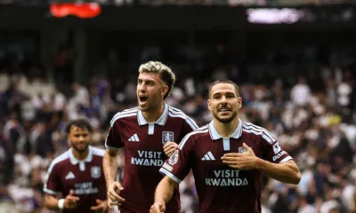 ALT= Aston Villa Tottenham Premier League.