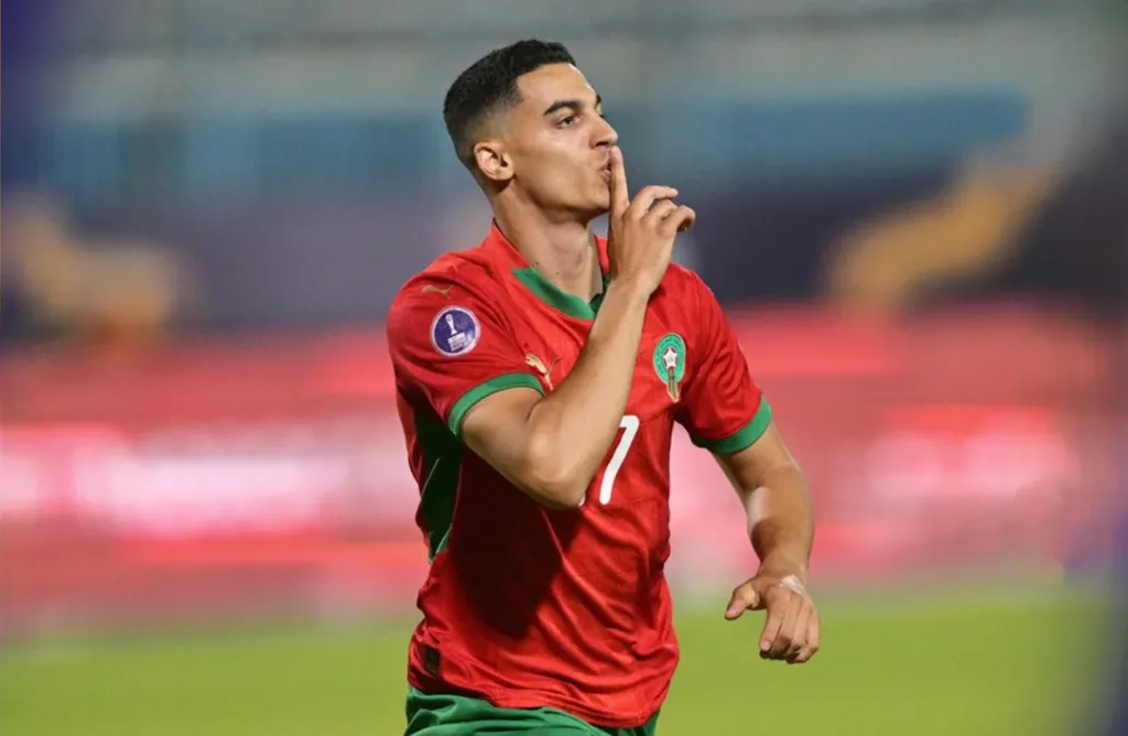 ALT= Jonas El Abdellaoui blessure Maroc U23.