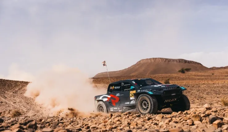 ALT= Rallye du Maroc Brabec Ferreira.