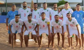 ALT= Maroc beach soccer CAN 2026.