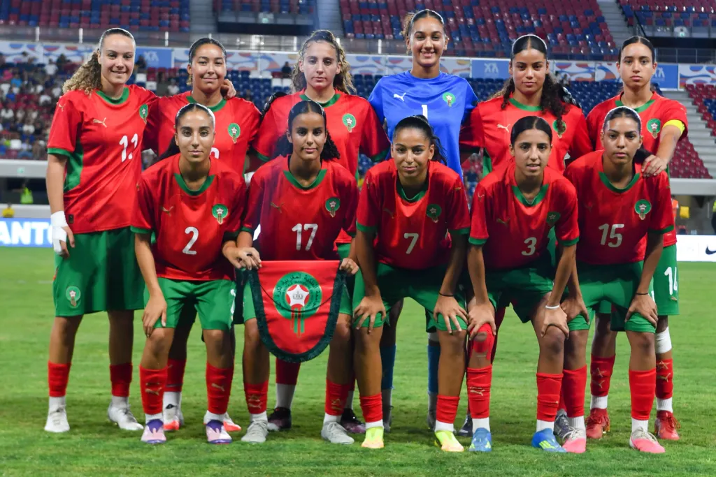 ALT= Composition Composition Maroc U17 féminine Allemagne