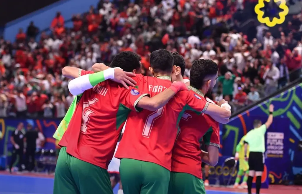 ALT= finale CAN futsal Maroc Angola