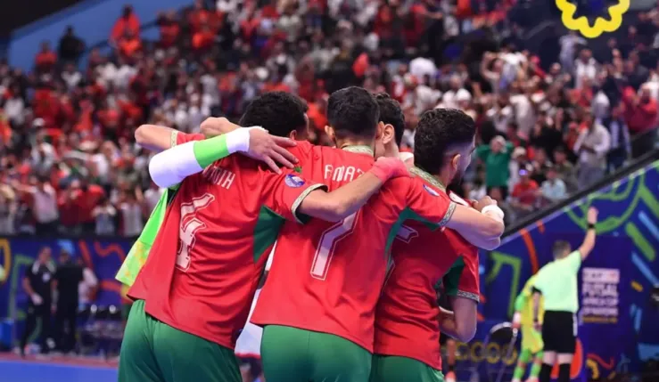 ALT= finale CAN futsal Maroc Angola