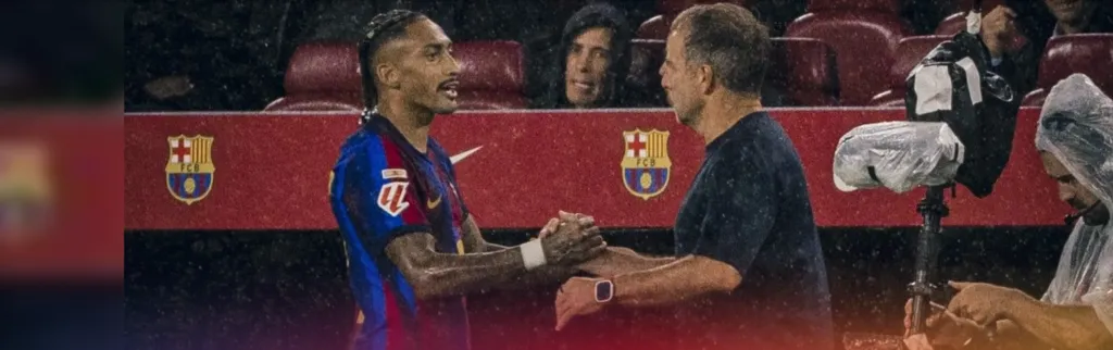 ALT= raphinha forfait barca flick.
