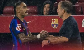 ALT= raphinha forfait barca flick.