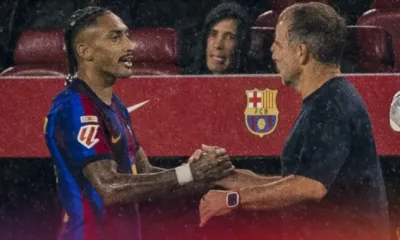 ALT= raphinha forfait barca flick.